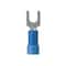 Panduit Ring Terminal, #10 Stud Size, 14 AWG, 600 V, Vinyl Insulated, Blue, 100 PK PV14-10FX-C - alternate 1